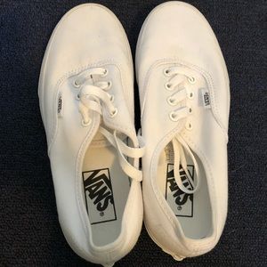 White Authentic Core Classic Vans